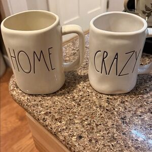 Rae Dunn Cream Mugs - Home & Crazy